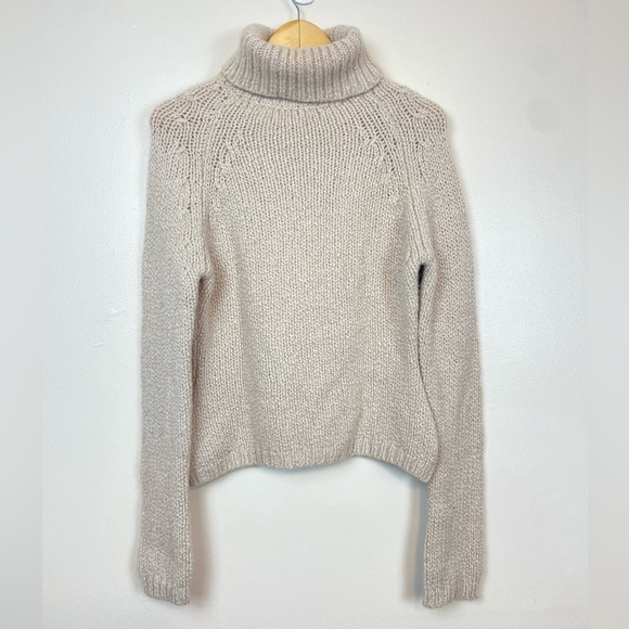 TOAST 99% CASHMERE KNIT SUPER SOFT COZY ROLL NECK SWEATER QUIET LUXURY COMFY - Picture 1 of 11
